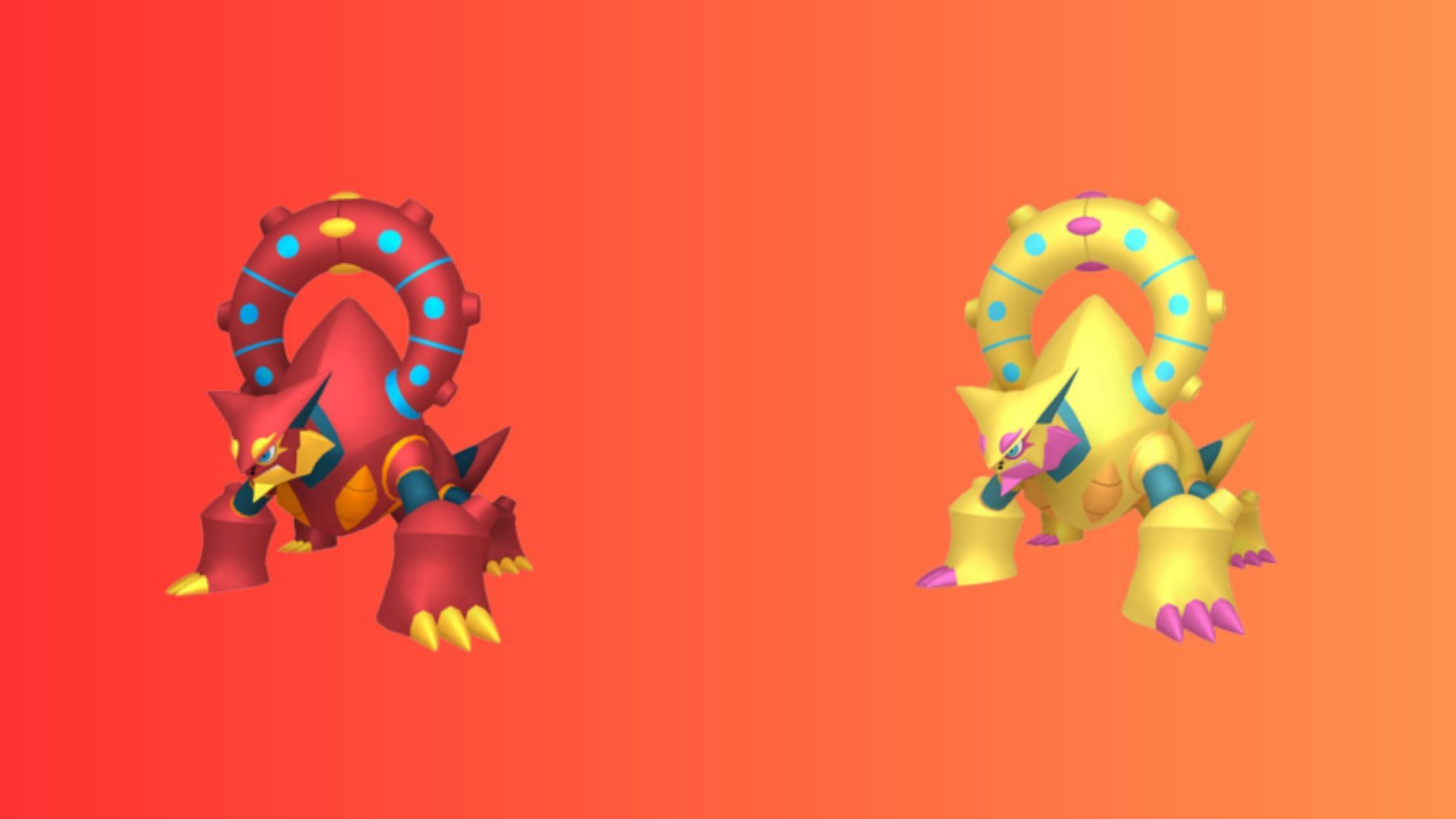 Volcanion and its shiny form (Image via TPC)